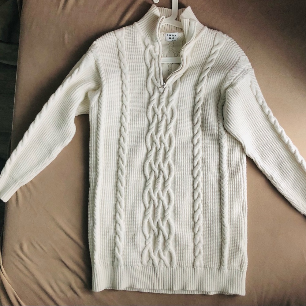 Sunday Best Demi Dress Cable Knit Sweater Dress - Picture 5 of 7